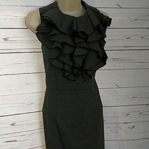 Emma & Michele / Ruffle neck dress, size 12